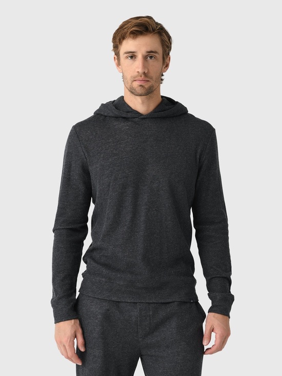 Faherty Other - Faherty | Aspen Lounge Cashmere Blend Hoodie | Coal Smoke Melange | Large